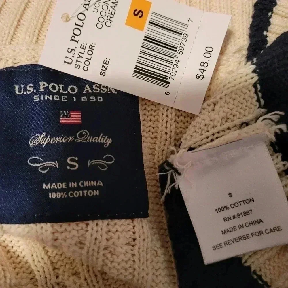 U.S. POLO ASSN. SWEATER S NWT - Picture 4 of 4